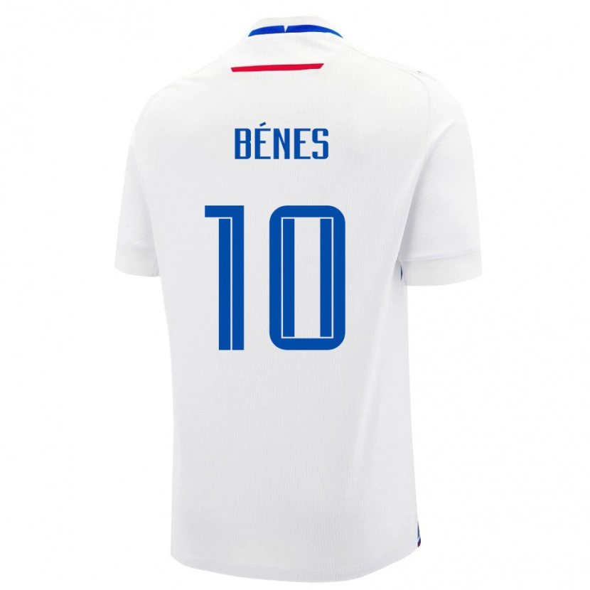 Danxen Barn Slovakia László Bénes #10 Hvit Bortetrøye Drakt Trøye 24-26 Skjorter T-Skjorte