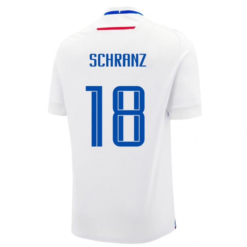 Danxen Barn Slovakia Ivan Schranz #18 Hvit Bortetrøye Drakt Trøye 24-26 Skjorter T-Skjorte