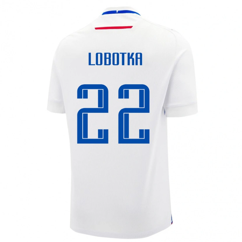 Danxen Barn Slovakia Stanislav Lobotka #22 Hvit Bortetrøye Drakt Trøye 24-26 Skjorter T-Skjorte