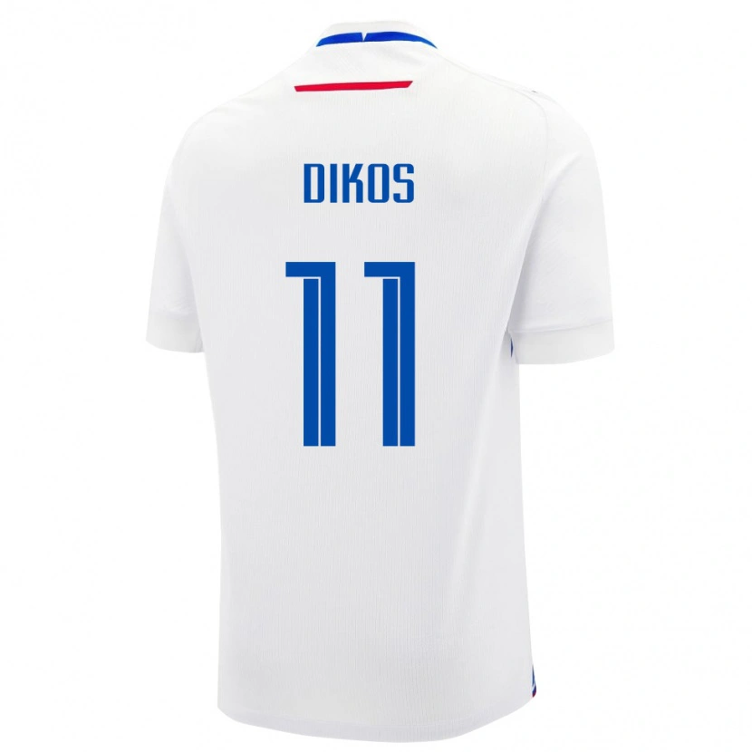 Danxen Barn Slovakia Maximilian Dikos #11 Hvit Bortetrøye Drakt Trøye 24-26 Skjorter T-Skjorte