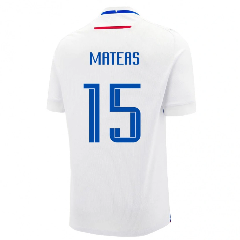 Danxen Barn Slovakia Maxim Mateas #15 Hvit Bortetrøye Drakt Trøye 24-26 Skjorter T-Skjorte
