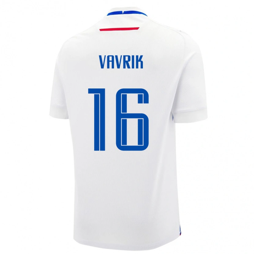 Danxen Barn Slovakia Timotej Vavrik #16 Hvit Bortetrøye Drakt Trøye 24-26 Skjorter T-Skjorte
