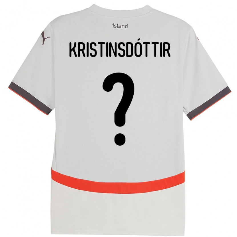 Danxen Barn Island Ólöf Sigríður Kristinsdóttir #0 Hvit Bortetrøye Drakt Trøye 24-26 Skjorter T-Skjorte