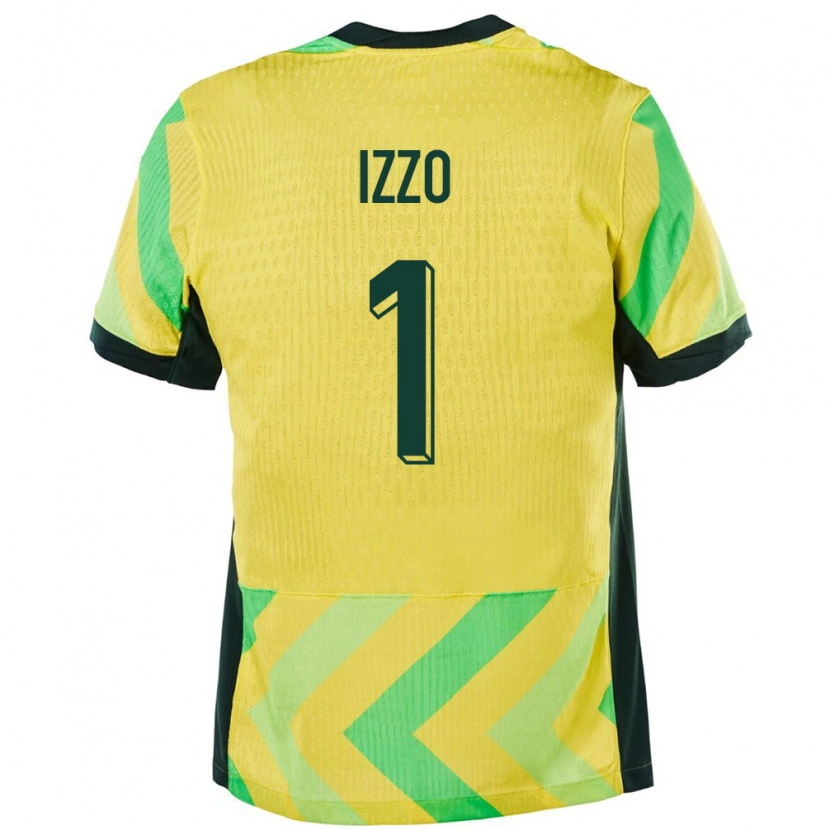 Danxen Mann Australia Paul Izzo #1 Gyllen Hjemmetrøye Drakt Trøye 24-26 Skjorter T-Skjorte