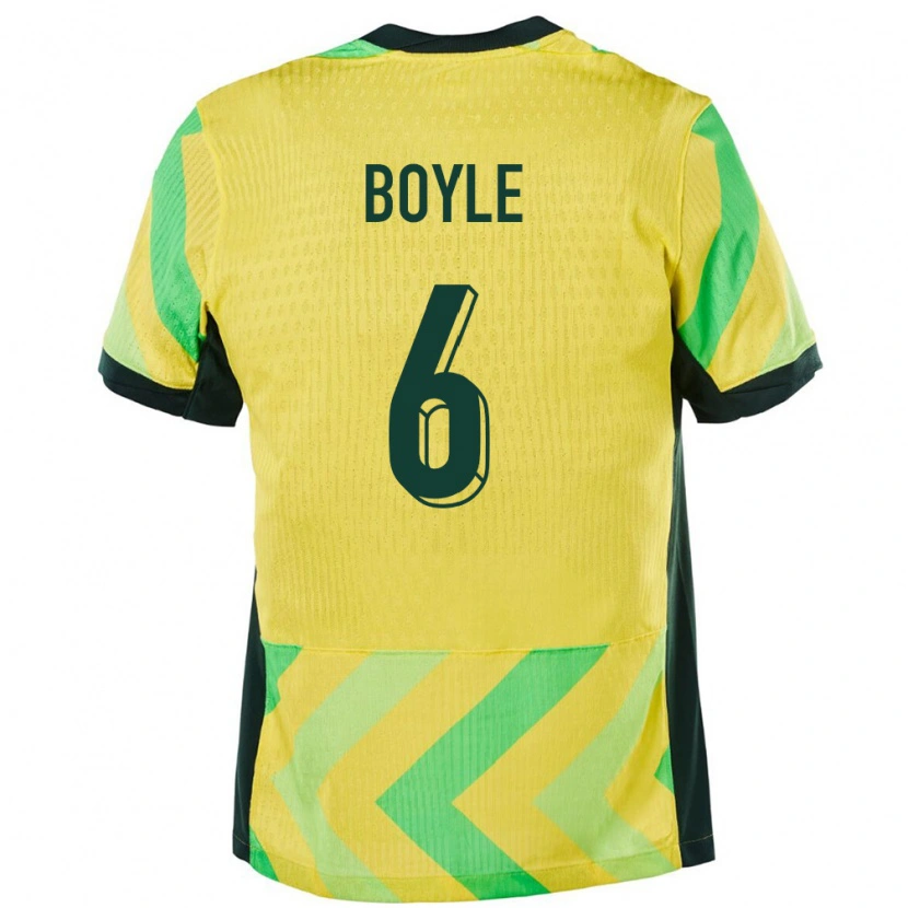 Danxen Mann Australia Martin Boyle #6 Gyllen Hjemmetrøye Drakt Trøye 24-26 Skjorter T-Skjorte