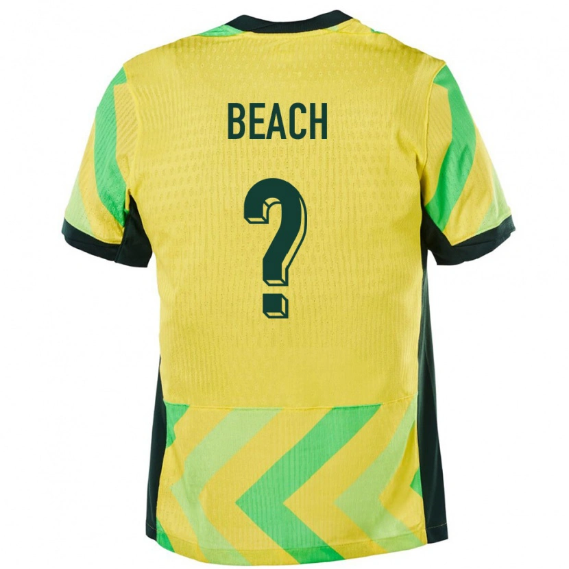 Danxen Mann Australia Patrick Beach #0 Gyllen Hjemmetrøye Drakt Trøye 24-26 Skjorter T-Skjorte