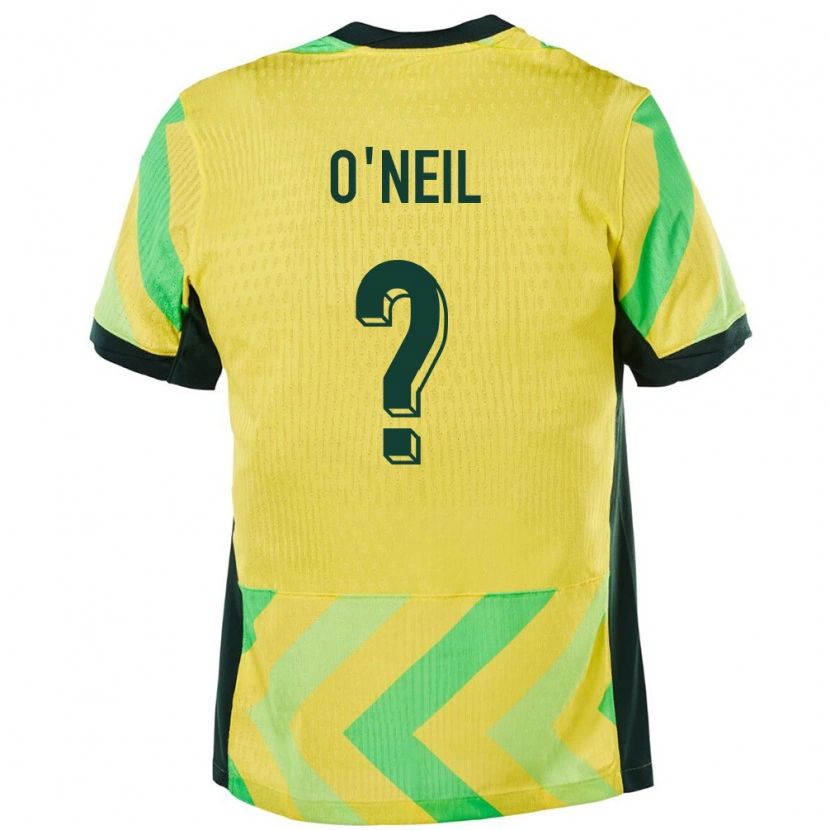 Danxen Mann Australia Bailey O'neil #0 Gyllen Hjemmetrøye Drakt Trøye 24-26 Skjorter T-Skjorte