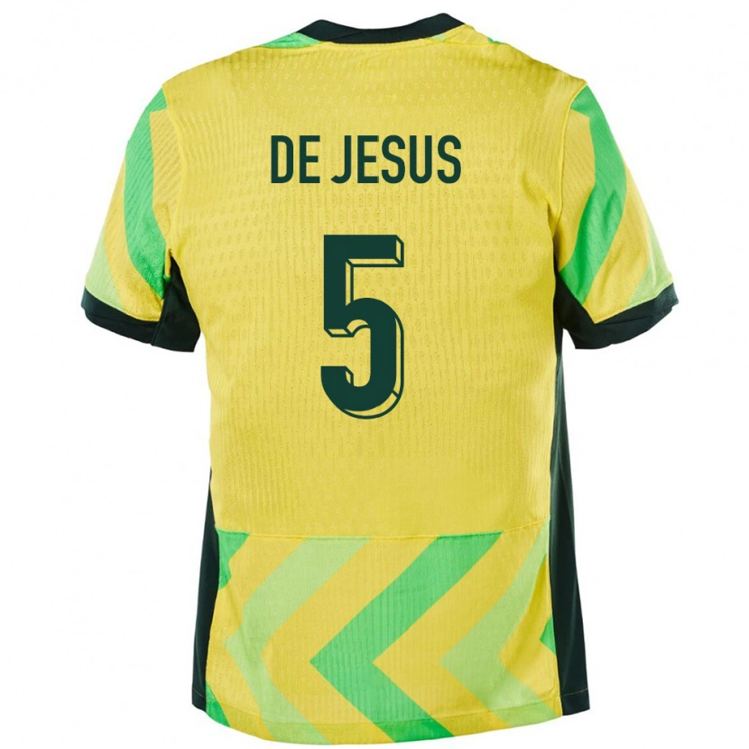 Danxen Mann Australia Zac De Jesus #5 Gyllen Hjemmetrøye Drakt Trøye 24-26 Skjorter T-Skjorte