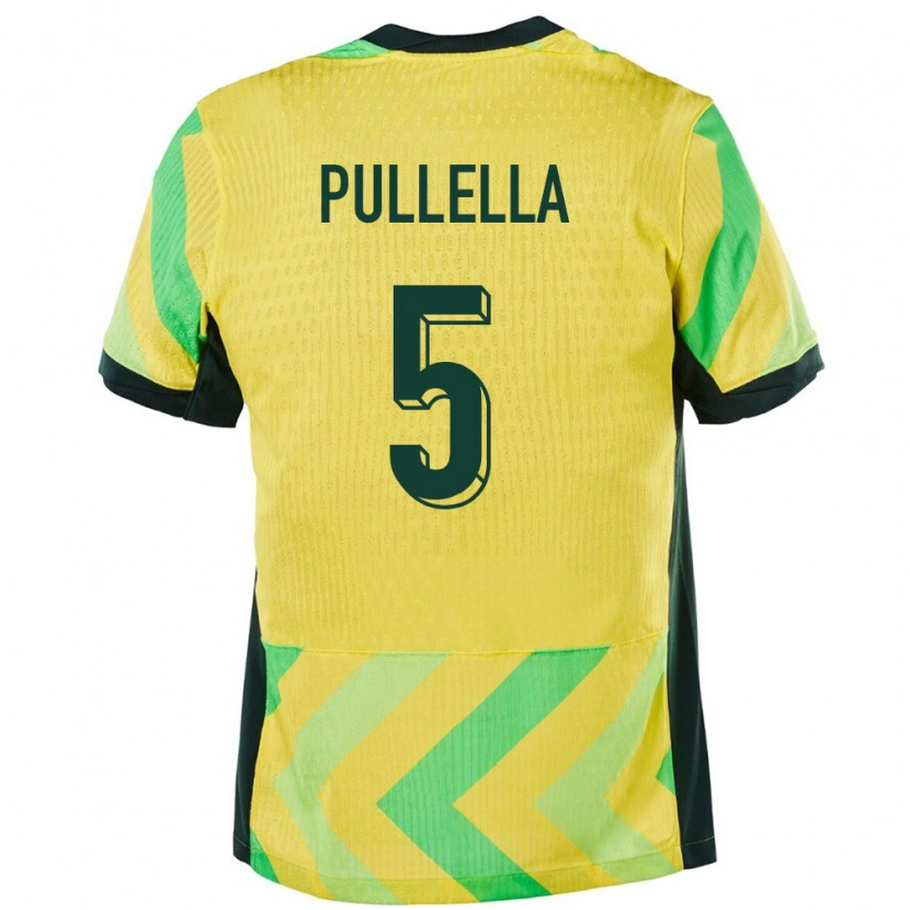 Danxen Mann Australia Christian Pullella #5 Gyllen Hjemmetrøye Drakt Trøye 24-26 Skjorter T-Skjorte