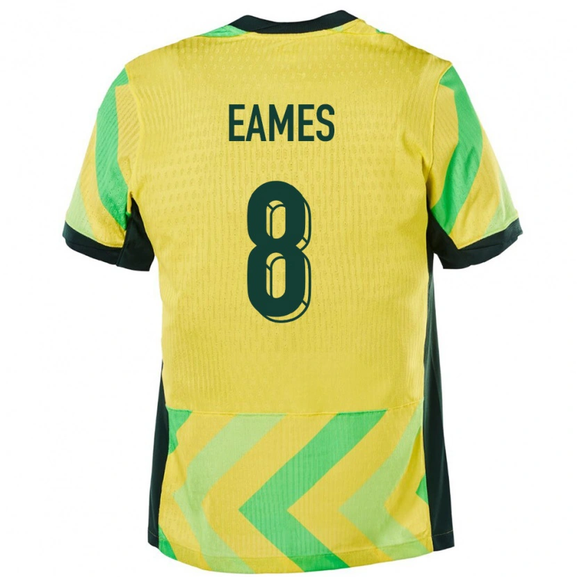 Danxen Mann Australia Haine Eames #8 Gyllen Hjemmetrøye Drakt Trøye 24-26 Skjorter T-Skjorte