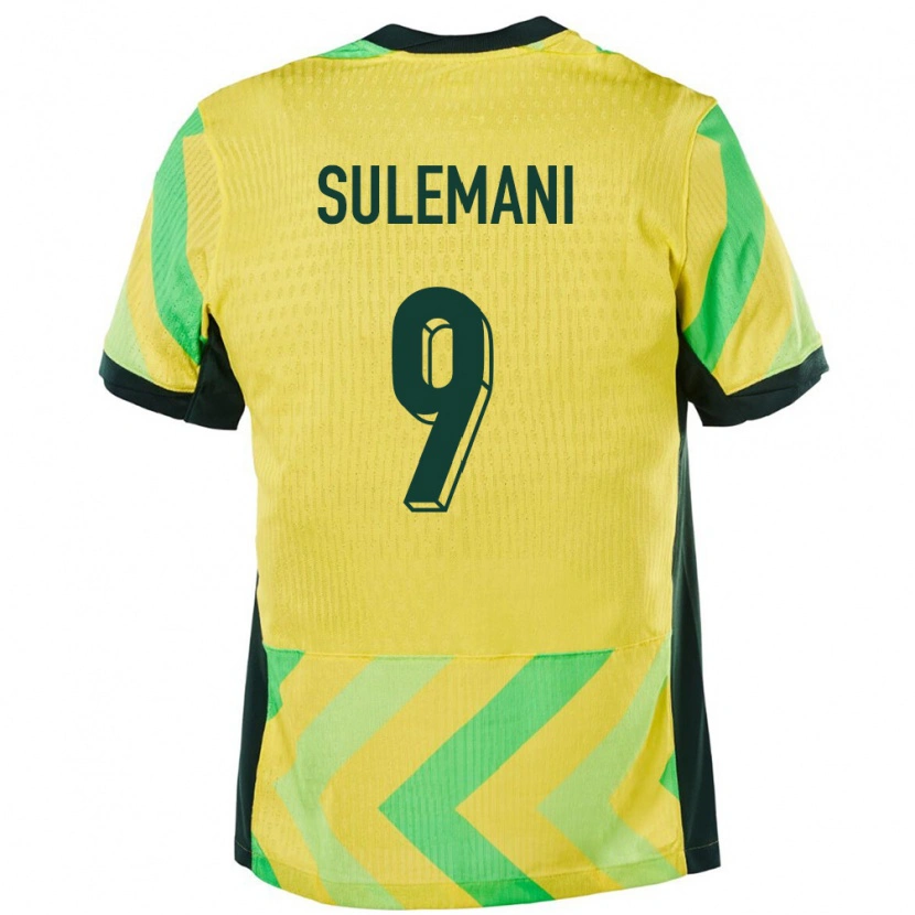 Danxen Mann Australia Arion Sulemani #9 Gyllen Hjemmetrøye Drakt Trøye 24-26 Skjorter T-Skjorte