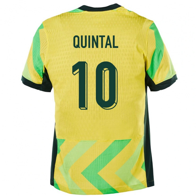 Danxen Mann Australia Tiago Quintal #10 Gyllen Hjemmetrøye Drakt Trøye 24-26 Skjorter T-Skjorte