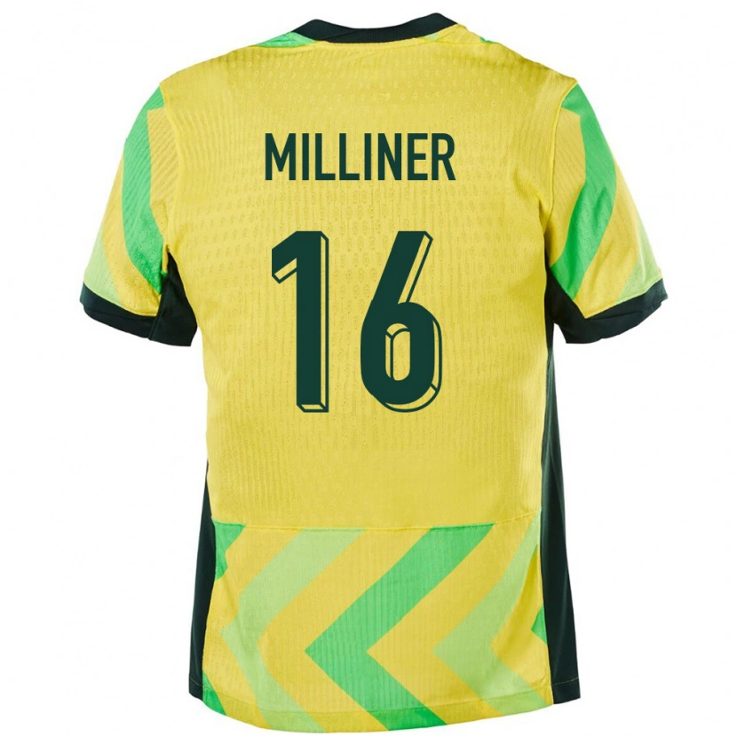 Danxen Mann Australia Miles Milliner #16 Gyllen Hjemmetrøye Drakt Trøye 24-26 Skjorter T-Skjorte