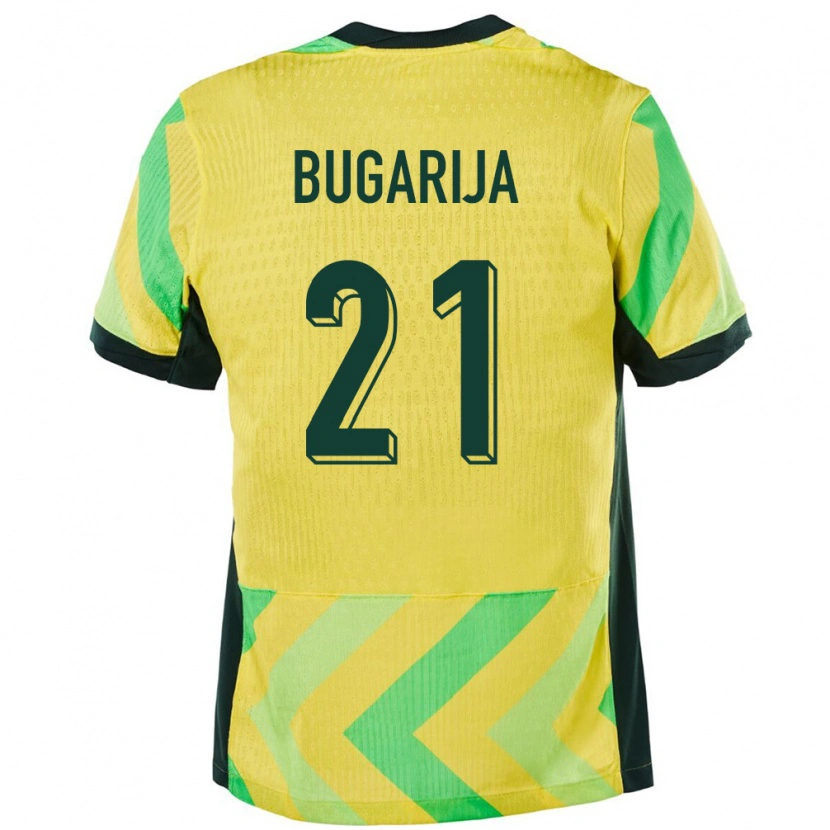 Danxen Mann Australia Adam Bugarija #21 Gyllen Hjemmetrøye Drakt Trøye 24-26 Skjorter T-Skjorte