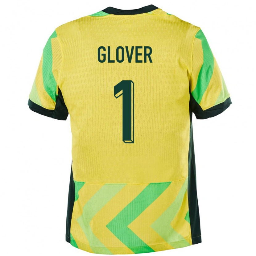 Danxen Mann Australia Thomas Glover #1 Gyllen Hjemmetrøye Drakt Trøye 24-26 Skjorter T-Skjorte