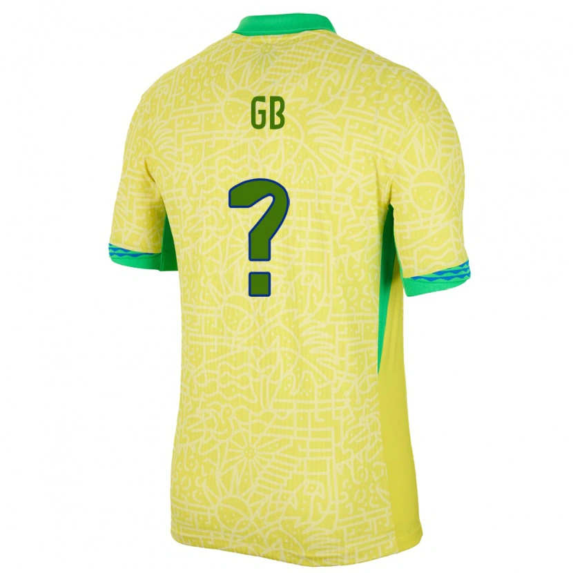 Danxen Mann Brasil Gb #0 Gul Hjemmetrøye Drakt Trøye 24-26 Skjorter T-Skjorte