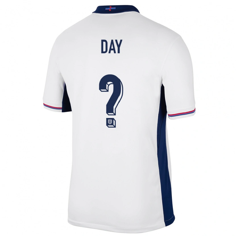 Danxen Mann England Frankie Day #0 Hvit Hjemmetrøye Drakt Trøye 24-26 Skjorter T-Skjorte