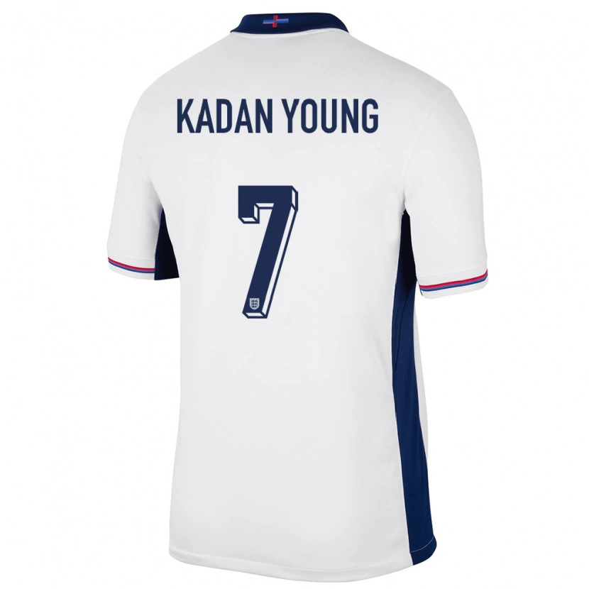 Danxen Mann England Kadan Young #7 Hvit Hjemmetrøye Drakt Trøye 24-26 Skjorter T-Skjorte