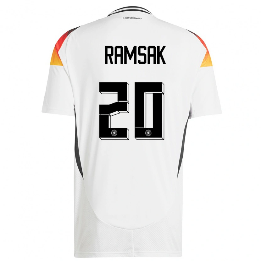 Danxen Mann Tyskland Robert Ramsak #20 Hvit Hjemmetrøye Drakt Trøye 24-26 Skjorter T-Skjorte
