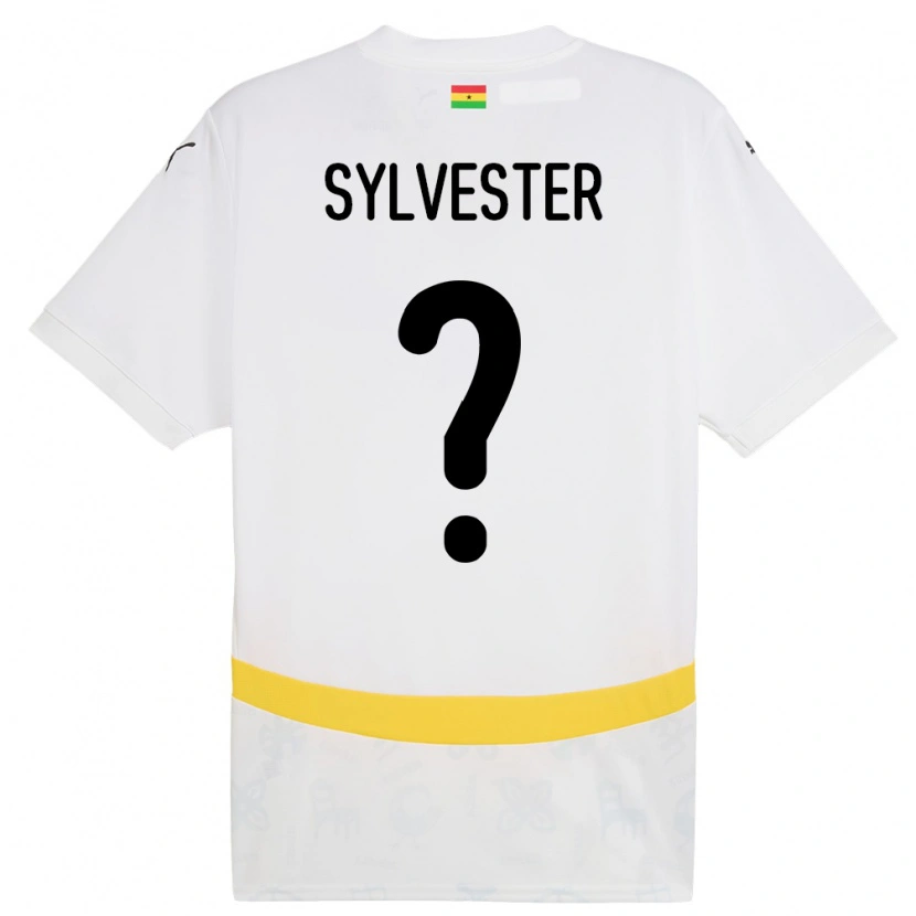 Danxen Mann Ghana Simba Sylvester #0 Hvit Hjemmetrøye Drakt Trøye 24-26 Skjorter T-Skjorte