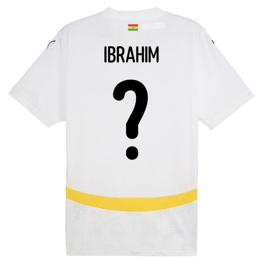 Danxen Mann Ghana Zubairu Ibrahim #0 Hvit Hjemmetrøye Drakt Trøye 24-26 Skjorter T-Skjorte