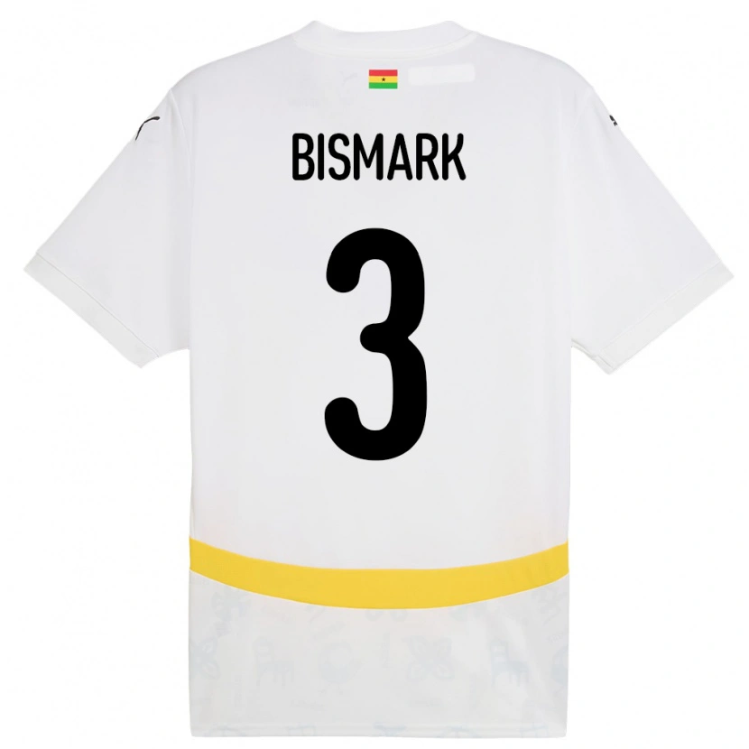 Danxen Mann Ghana Anim Bismark #3 Hvit Hjemmetrøye Drakt Trøye 24-26 Skjorter T-Skjorte