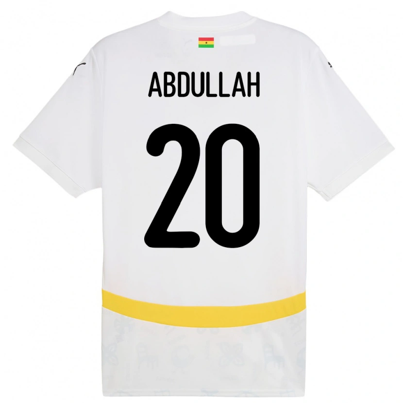 Danxen Mann Ghana Razak Abdullah #20 Hvit Hjemmetrøye Drakt Trøye 24-26 Skjorter T-Skjorte