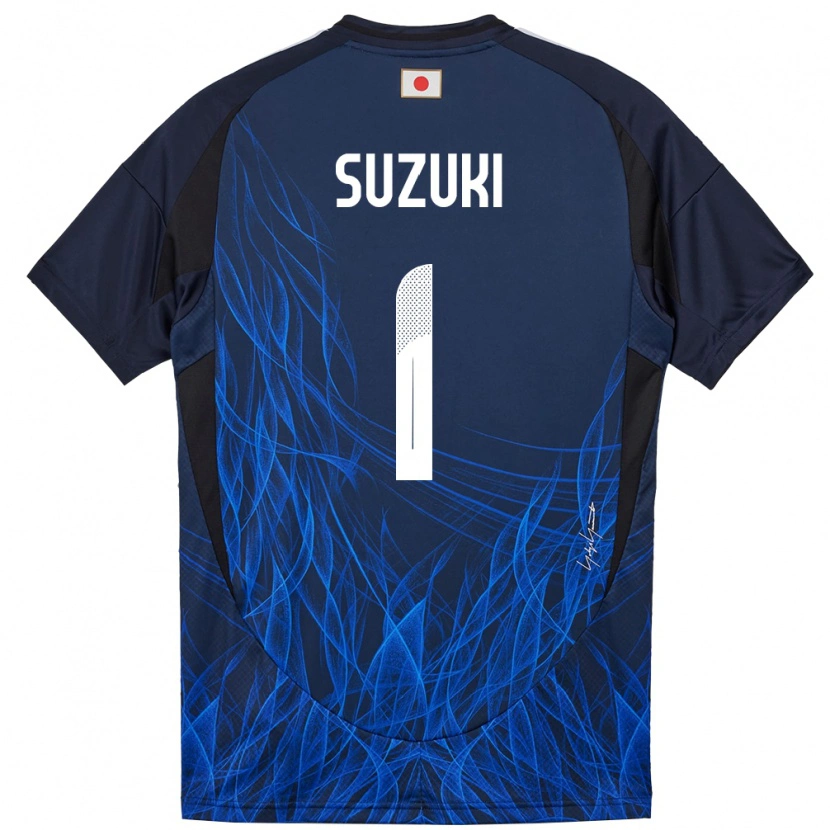 Danxen Mann Japan Zion Suzuki #1 Mørkeblå Hjemmetrøye Drakt Trøye 24-26 Skjorter T-Skjorte