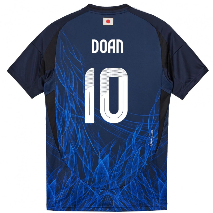 Danxen Mann Japan Ritsu Doan #10 Mørkeblå Hjemmetrøye Drakt Trøye 24-26 Skjorter T-Skjorte