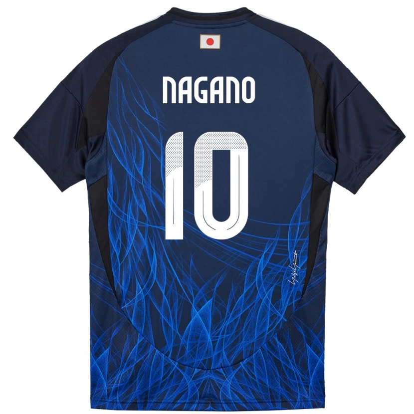 Danxen Mann Japan Fuka Nagano #10 Mørkeblå Hjemmetrøye Drakt Trøye 24-26 Skjorter T-Skjorte