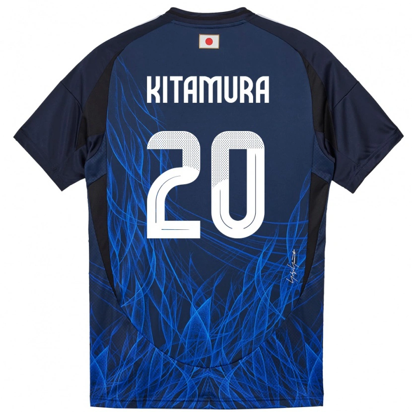 Danxen Mann Japan Nanami Kitamura #20 Mørkeblå Hjemmetrøye Drakt Trøye 24-26 Skjorter T-Skjorte