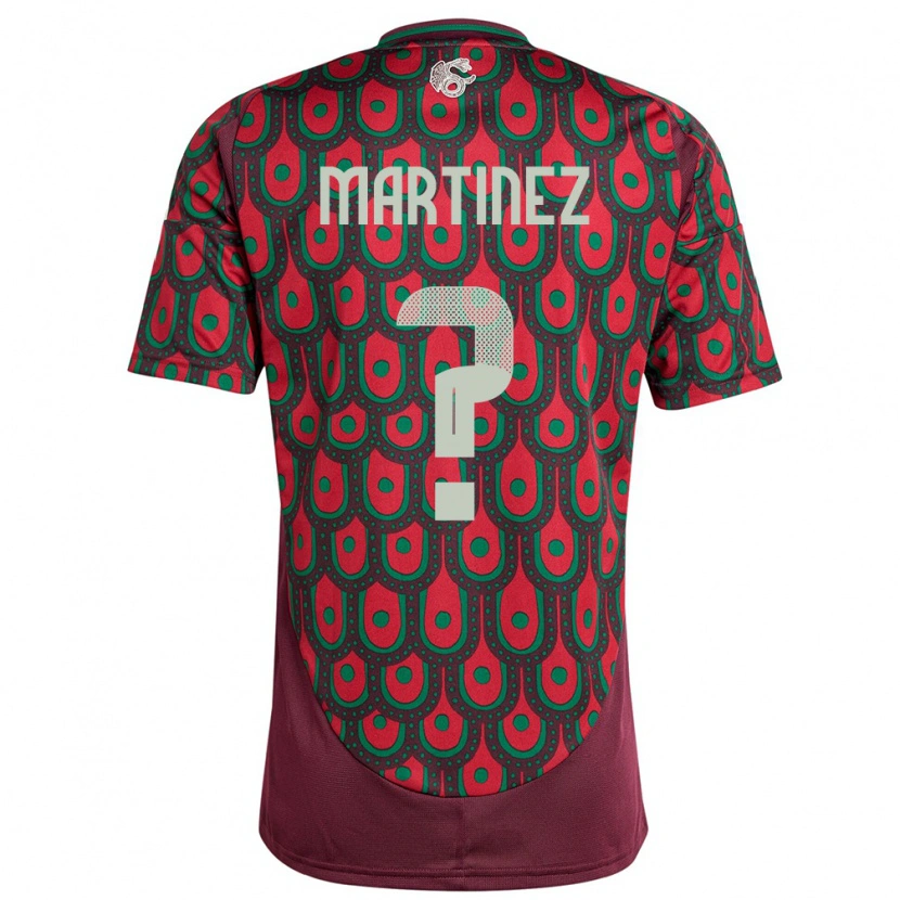 Danxen Mann Mexico Saeed Martinez #0 Rødbrun Hjemmetrøye Drakt Trøye 24-26 Skjorter T-Skjorte