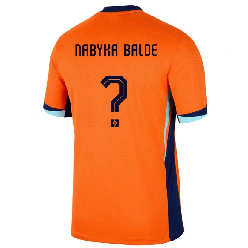 Danxen Mann Nederland Mamadou Nabyka Balde #0 Oransje Hjemmetrøye Drakt Trøye 24-26 Skjorter T-Skjorte