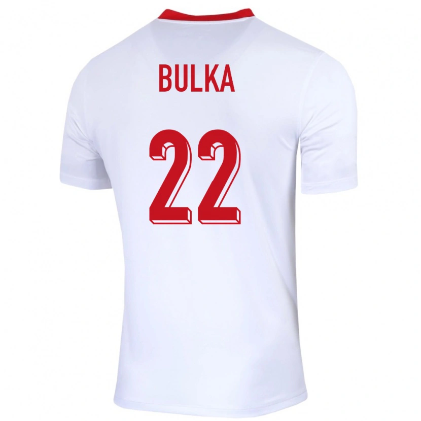 Danxen Mann Polen Marcin Bulka #22 Hvit Hjemmetrøye Drakt Trøye 24-26 Skjorter T-Skjorte