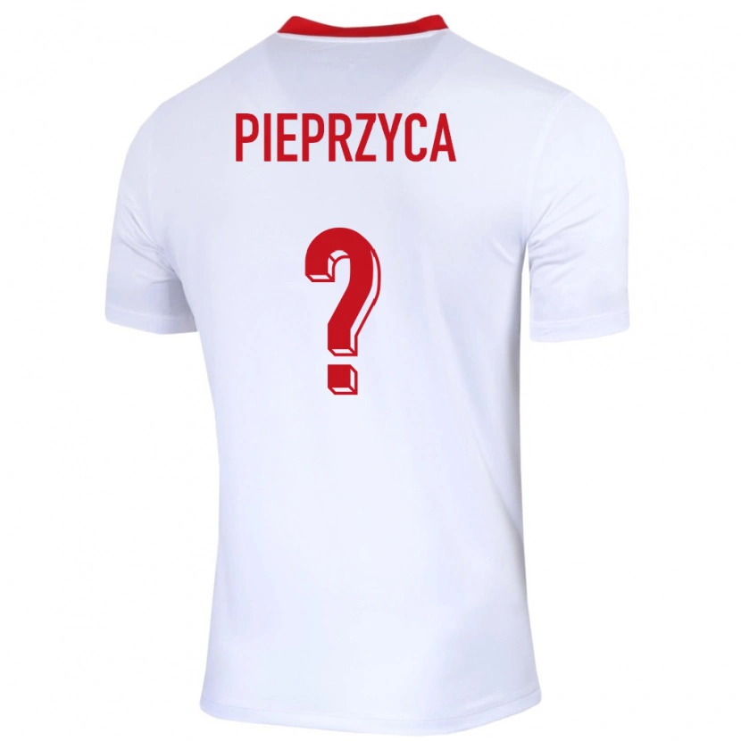 Danxen Mann Polen Igor Pieprzyca #0 Hvit Hjemmetrøye Drakt Trøye 24-26 Skjorter T-Skjorte