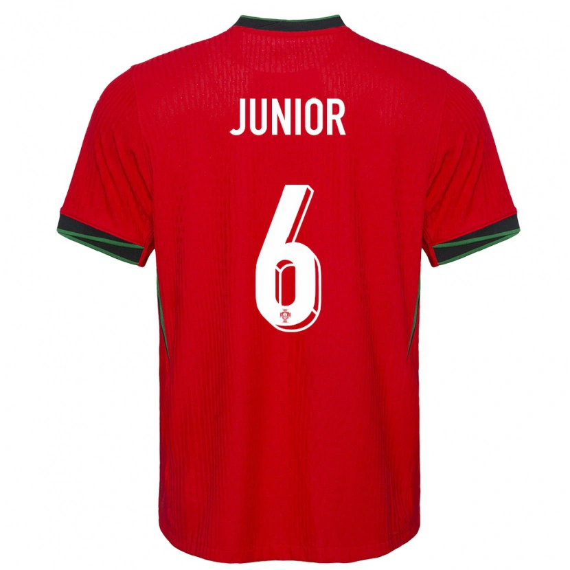 Danxen Mann Portugal Marlon Junior #6 Rød Hjemmetrøye Drakt Trøye 24-26 Skjorter T-Skjorte