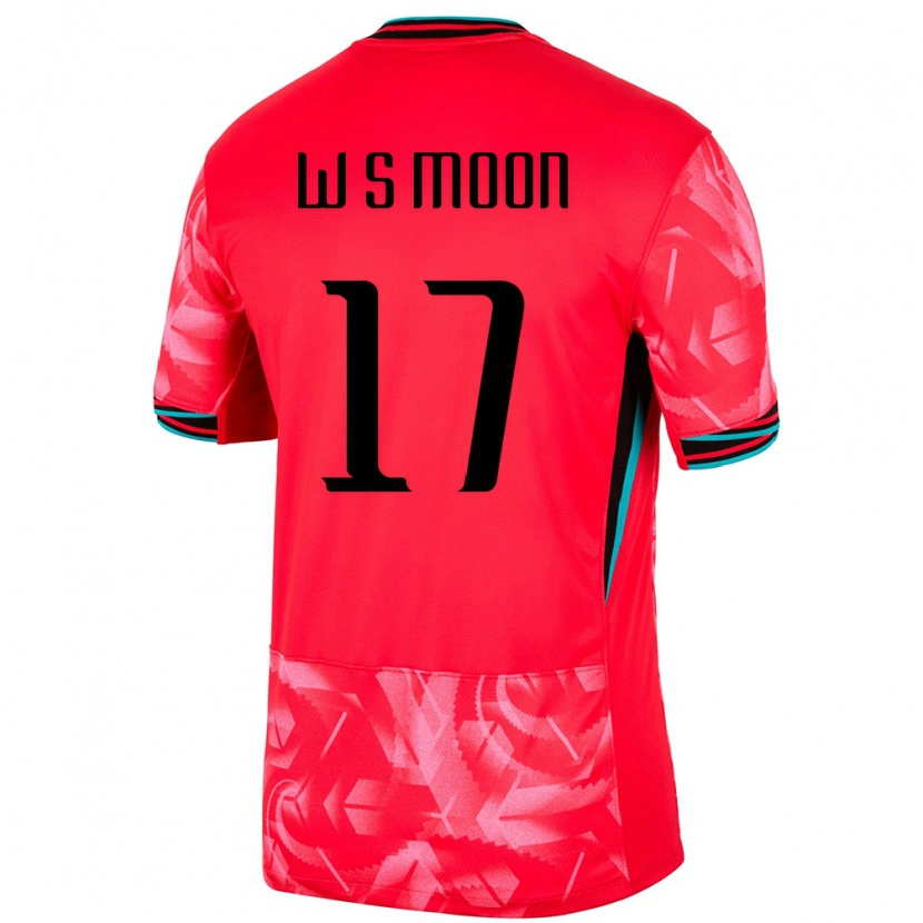 Danxen Mann Sør-Korea Seong-Woo Moon #17 Rød Hjemmetrøye Drakt Trøye 24-26 Skjorter T-Skjorte