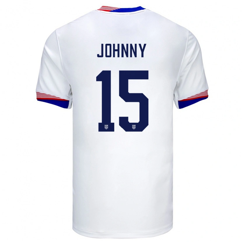 Danxen Mann Usa Johnny Cardoso #15 Hvit Hjemmetrøye Drakt Trøye 24-26 Skjorter T-Skjorte