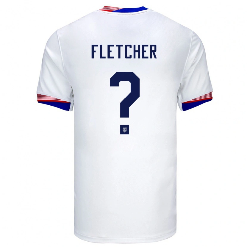 Danxen Mann Usa Kristian Fletcher #0 Hvit Hjemmetrøye Drakt Trøye 24-26 Skjorter T-Skjorte