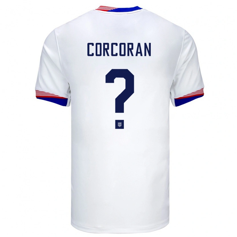 Danxen Mann Usa Matthew Corcoran #0 Hvit Hjemmetrøye Drakt Trøye 24-26 Skjorter T-Skjorte