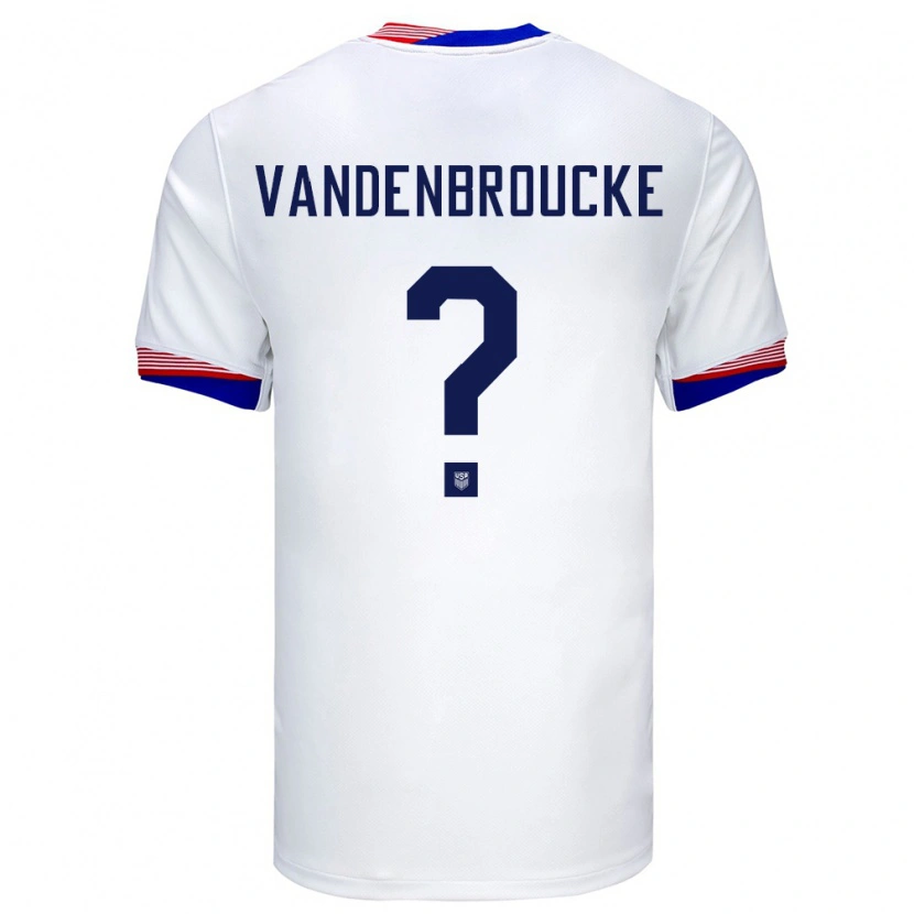 Danxen Mann Usa Victor Vandenbroucke #0 Hvit Hjemmetrøye Drakt Trøye 24-26 Skjorter T-Skjorte