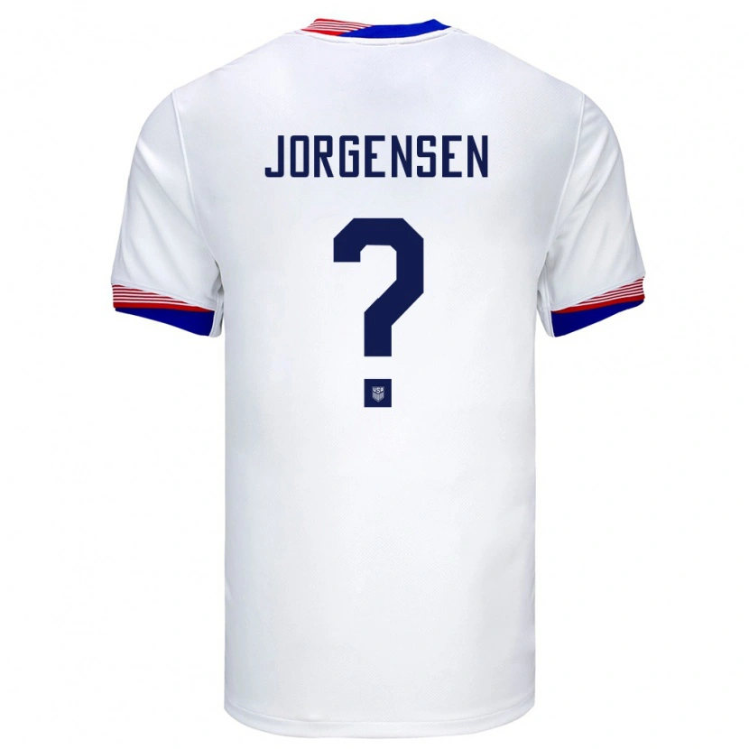 Danxen Mann Usa Owen Jorgensen #0 Hvit Hjemmetrøye Drakt Trøye 24-26 Skjorter T-Skjorte