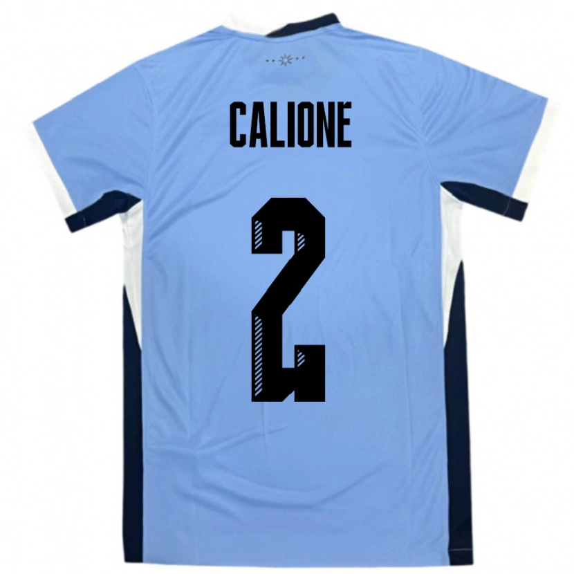 Danxen Mann Uruguay Paolo Calione #2 Hvit Svart Hjemmetrøye Drakt Trøye 24-26 Skjorter T-Skjorte