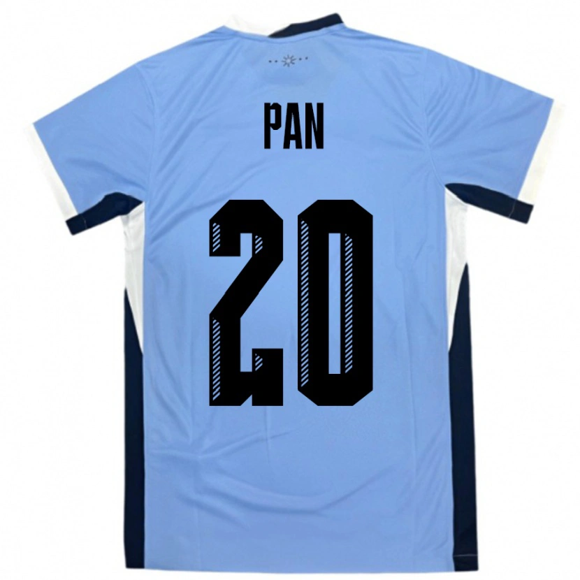 Danxen Mann Uruguay Gonzalo Pan #20 Hvit Svart Hjemmetrøye Drakt Trøye 24-26 Skjorter T-Skjorte
