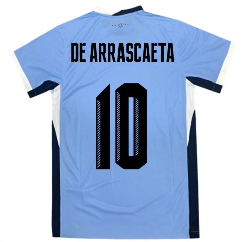 Danxen Mann Uruguay Giorgian De Arrascaeta #10 Hvit Svart Hjemmetrøye Drakt Trøye 24-26 Skjorter T-Skjorte