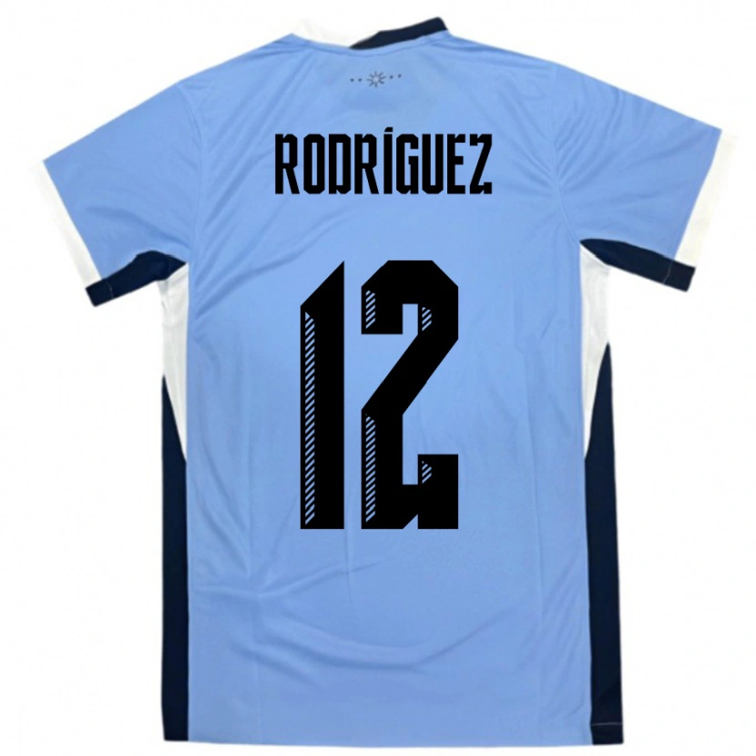 Danxen Mann Uruguay Randall Rodriguez #12 Hvit Svart Hjemmetrøye Drakt Trøye 24-26 Skjorter T-Skjorte