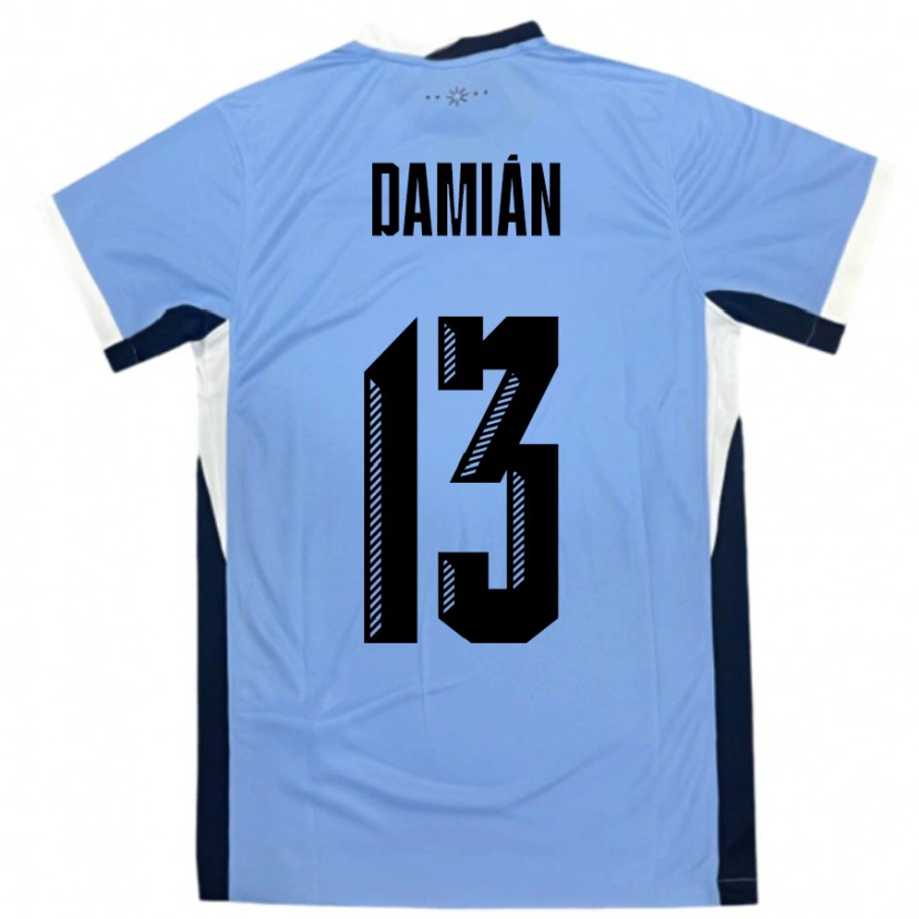 Danxen Mann Uruguay Damian Suarez #13 Hvit Svart Hjemmetrøye Drakt Trøye 24-26 Skjorter T-Skjorte