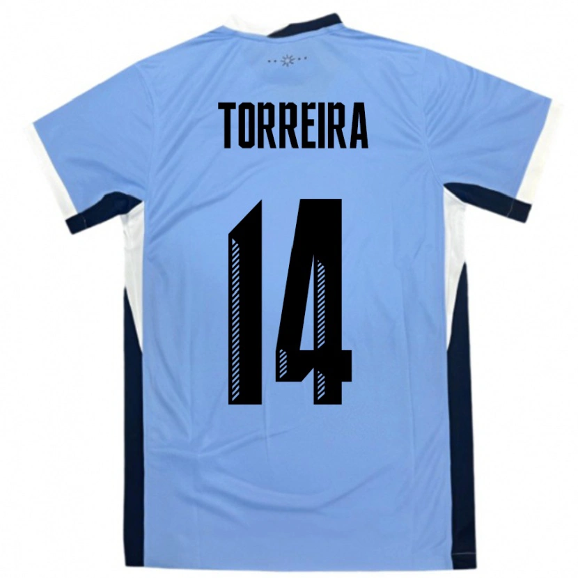 Danxen Mann Uruguay Lucas Torreira #14 Hvit Svart Hjemmetrøye Drakt Trøye 24-26 Skjorter T-Skjorte