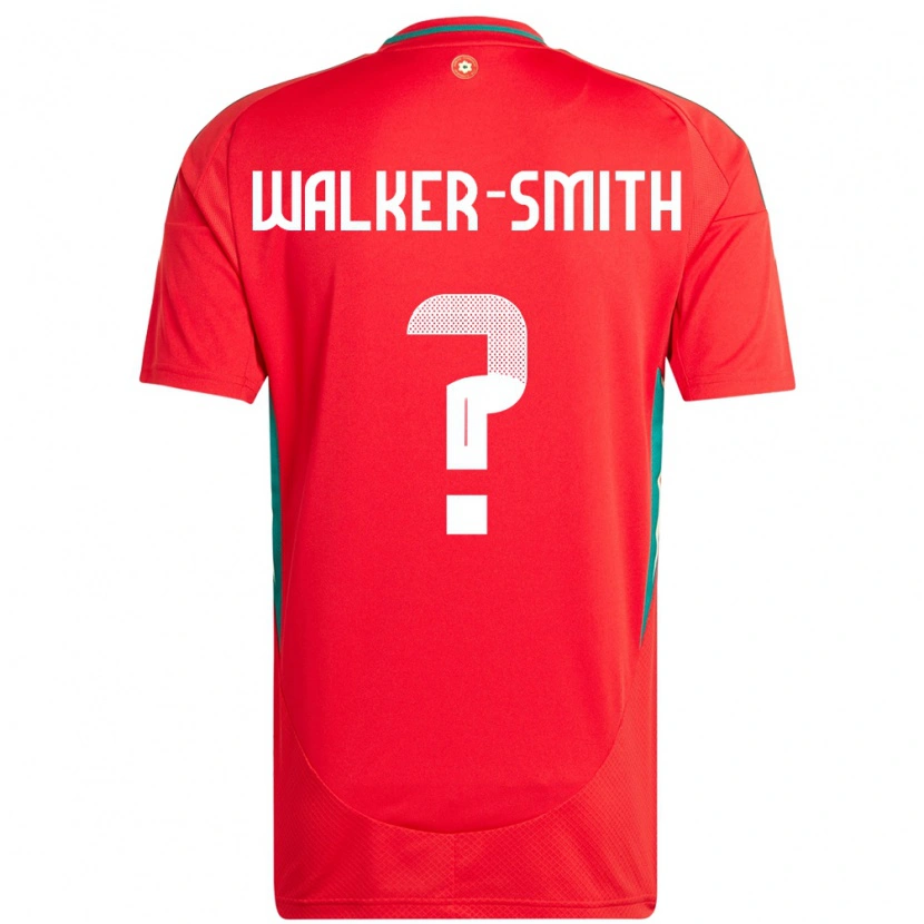 Danxen Mann Wales Charlie Walker-Smith #0 Rød Hjemmetrøye Drakt Trøye 24-26 Skjorter T-Skjorte