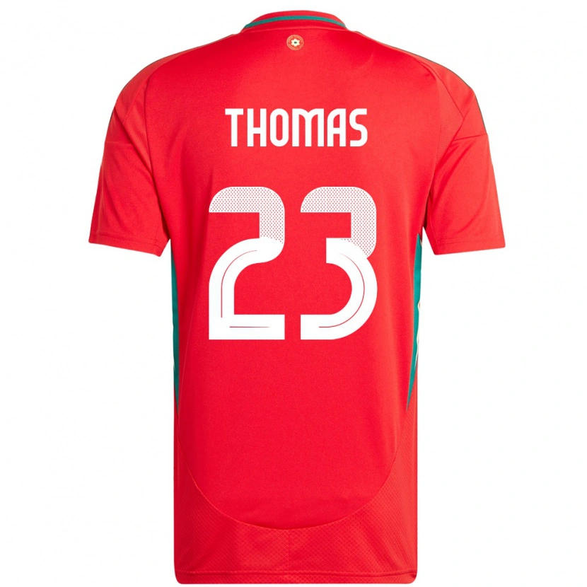 Danxen Mann Wales Isaac Thomas #23 Rød Hjemmetrøye Drakt Trøye 24-26 Skjorter T-Skjorte